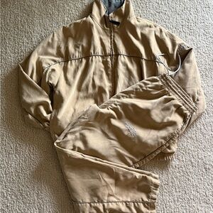 Perry Ellis Men's Tan Jacket and Pants Set